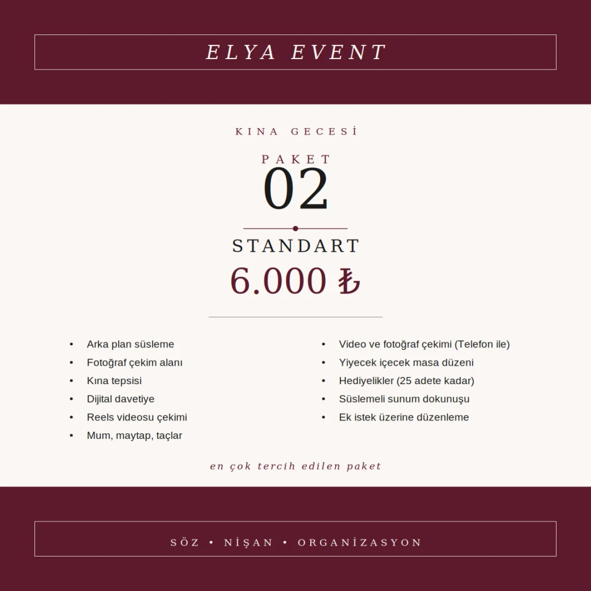Kına Standart Paket
